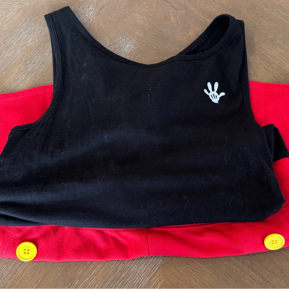Disney Parks Mickey Mouse Romper – Black & Red Button Detail Playsuit - XS